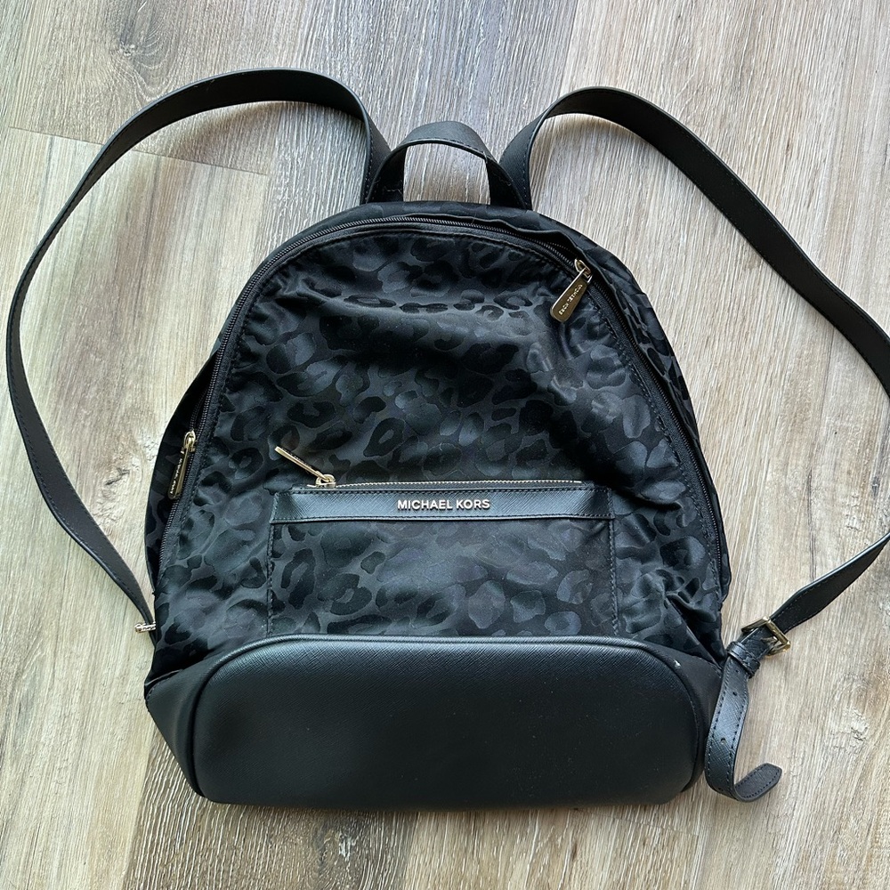Michael Kors cheetah backpack